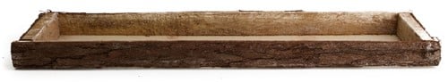 Houten Tafeldeco Naturel met schors 58x14x4 cm