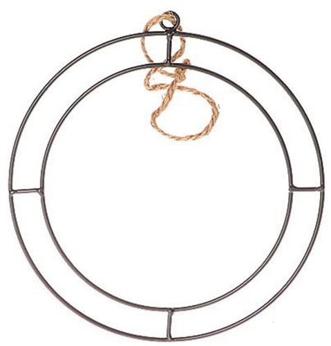 Metalen ring Hang Rond dubbel frame Dia 45 cm incl touw 