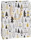 Geschenktasje winterbos 18x23x8 cm set 3 stuks