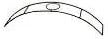 Metalen frame Zwaar Boog tafelboog groot met ring 9,5 cm