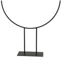 Metalen Frame Boog deco stand Zwart op voet 35x8x33 cm