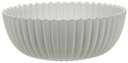 Bowl Fruitschaal met ribbels Grijs 20x7,5 cm