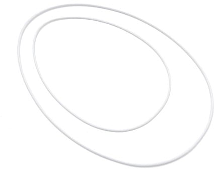 Metalen Frame Ei ring White hangend 24x35 cm