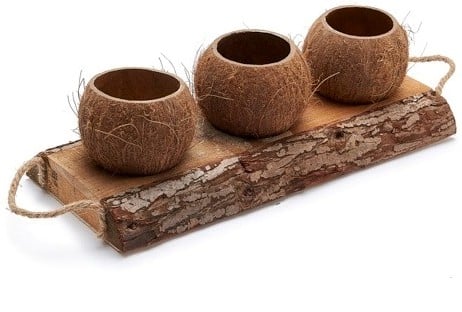 Kokos planter 46x19 cm 3 cups