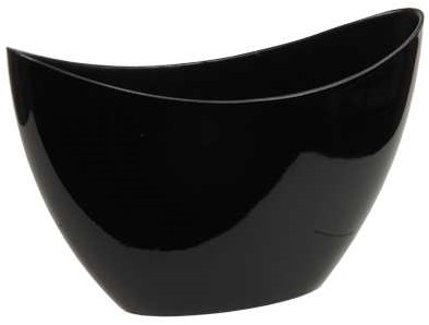 Bootschaal hoog Zwart 24x10x14 cm
