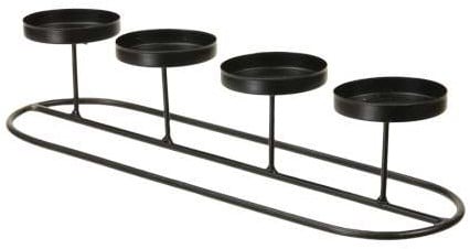 Metalen frame Kandelaar Zwart 32,5x9x7 cm