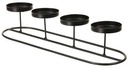 Metalen frame Kandelaar Zwart 32,5x9x7 cm