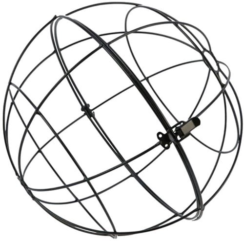 Metalen Frame Bal Globe Hanging Ball Zwart draadbal deze kan open 20 cm