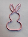 Metalen Frame Haas staand oor hanger Roze 10 cm