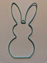 Metalen Frame Haas staand oor hanger Turquoise 20 cm