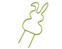 Metalen Frame Haas hangend oor op steker Lime Groen 15 cm