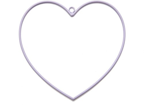 Metalen Hart hangend Lila Ø15 cm