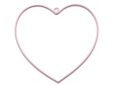 Metalen Hart hangend Roze Ø15 cm
