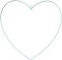 Metalen Hart hangend Turquoise Ø10 cm