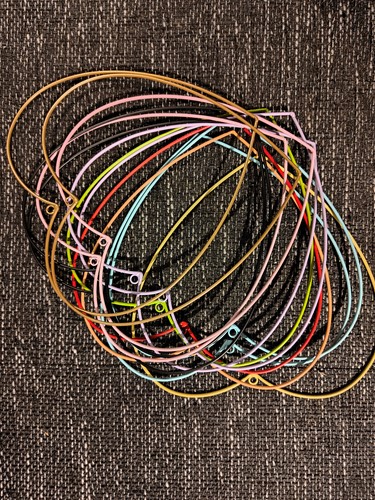 Metalen Hart hangend Pastel set van 14 Ø26 cm