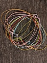 Metalen Hart hangend Pastel set van 14 Ø26 cm