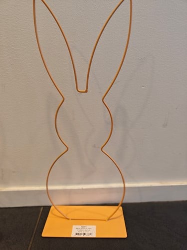 Metalen Frame Haas staand oor op voet Apricot 50 cm