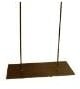 Metaalstaander Metalen pin standaard Solid Sjaak groot 2 pinnen 35x15x35 cm onbehandeld