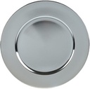Onderbord Rond Zilver 33 cm