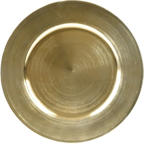 Onderbord Rond Goud Groot 40 cm