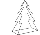 Metalen Frame Kerstboom 3D 35x18x46 cm