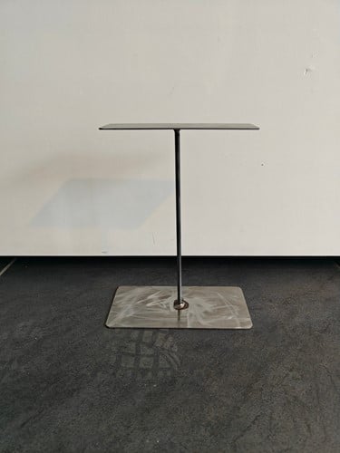 Metalen frame Bloemstukhouder hoge standaard met plaat 20x10x25 cm