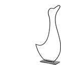 Metalen Frame Gans Dutch op voet Zwart ca. 40 cm