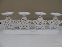 Adventkaarsenhouder 4 Rotansterren Whitewash 45 cm