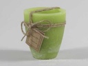 Tuinkaars Garden Candle Smal Rustiek 24 uur Groen 80x90 mm