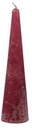Kaars Kegelvorm Frosted Donkerrood 70x300 mm