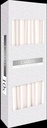Taper Kaarsen Parelwit Metallic 25x2,2 cm Set 10 stuks