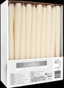 Taper Kaarsen Ivoor 25x2,2 cm Set 40 stuks