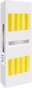 Taper Kaarsen Geel 25x2,2 cm Set 10 stuks