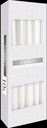 Taper Kaarsen Wit 25x2,2 cm Set 10 stuks