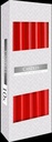 Taper Kaarsen Rood 25x2,2 cm Set 10 stuks