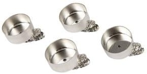 Waxinelichthouder Theelichthouder met clip voor frames Goud 4 stuks