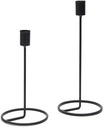 Kandelaar Metaal Zwart 26 cm