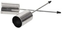 Kaarsenhouder Metaal Zilver 9 cm Ø2,5 pak 4 stuks