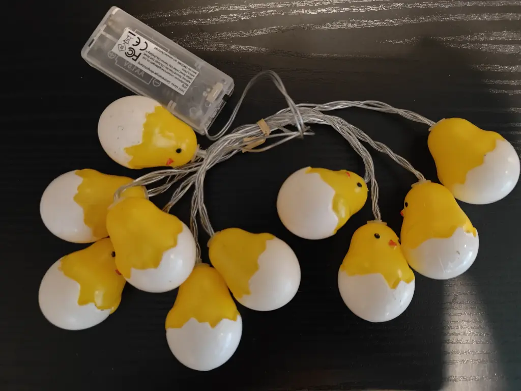 LED Lampjes 10 Kuikens 1 meter excl batterijen
