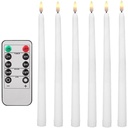 LED Kaarsen Ledcandle Warmwit met afstandsbediening timer Wit 6 stuks