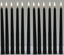 LED Kaarsen Ledcandle Warmwit Zwart 12 stuks