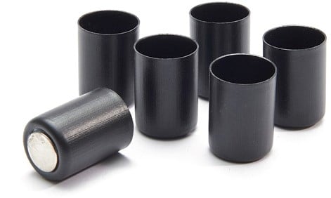 Kaarsenstandaard Magneet Zwart set 6 stuks