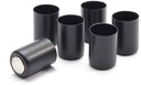Kaarsenstandaard Magneet Zwart set 6 stuks