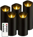 LED Kaarsen Stolpkaarsen Warmwitmet afstandsbediening 5 stuks