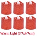 LED Minikaarsje Glitter Rood per stuk