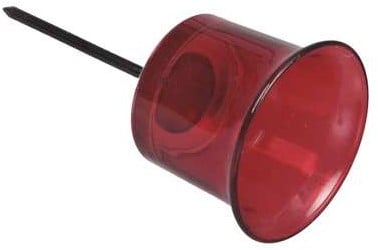 Glas waxinelichthouders Rood, Rood 6, 3*7cm Doos24 Waxinehouder