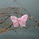 Vlinders Roze 7 cm pak 6 stuks