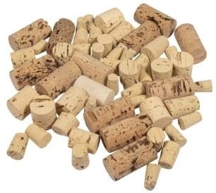 Puntkurken voor flacons en reageerbuisjes gemixte maten 100 g