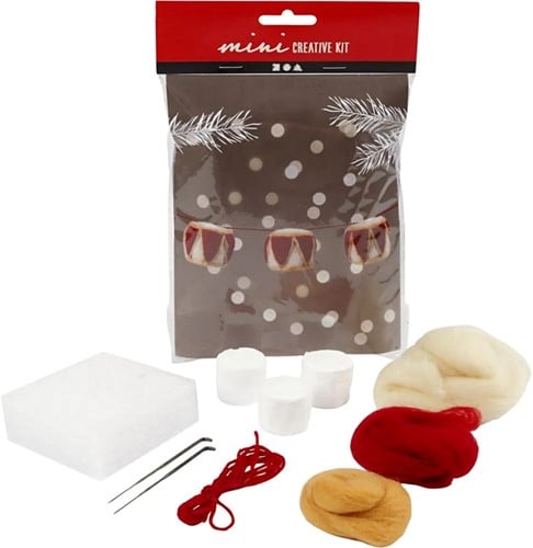 DIYkit Pakket Hobbyset Trommels 33 mm Creme antique Rood