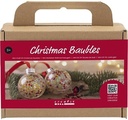DIYkit Pakket Hobbyset Mini Hobbyset Kerstbal met pailletten